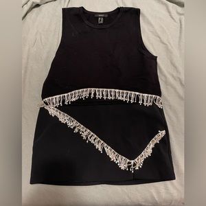 Black & Diamond Fringe Set